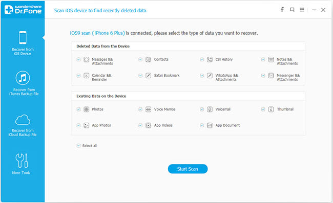 Wo<i></i>ndershare dr.fone toolkit for iOS截图