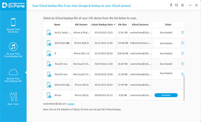 Wo<i></i>ndershare dr.fone toolkit for iOS截图