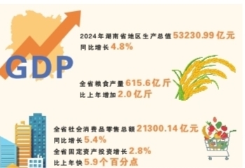 难中求成 进中向好——解读2024年湖南经济社会发展“成绩单”