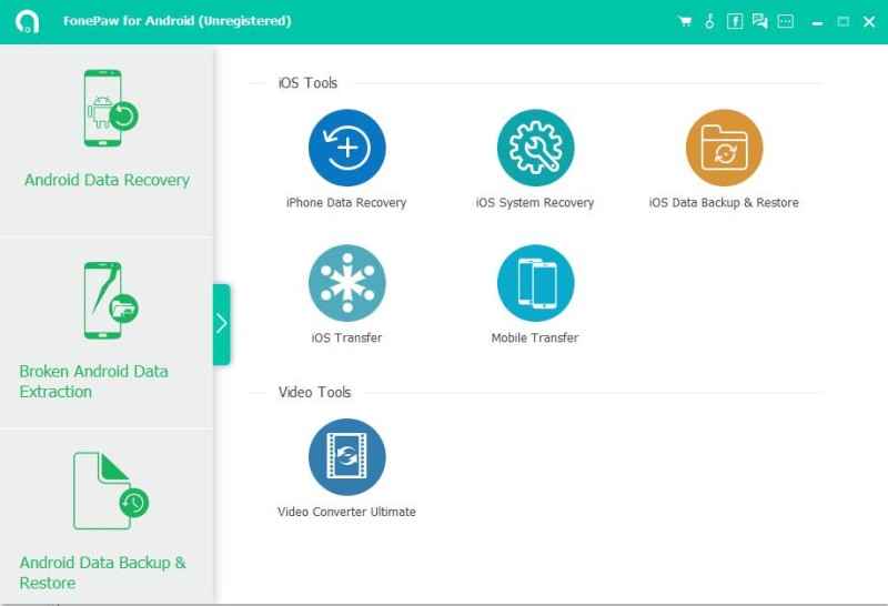 Fo<i></i>nePaw Android Data Recovery截图