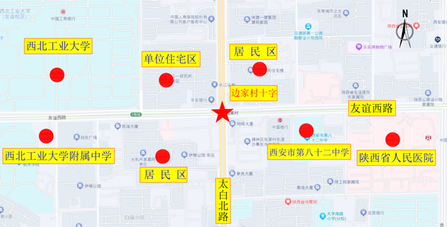 边家村十字区位图