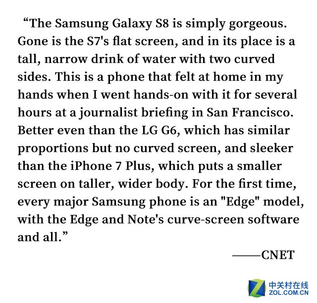 三星Galaxy S8好不好 看看老外们的评论（不发） 