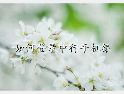 中银手机银行中行手机银行app「中银手机银行」